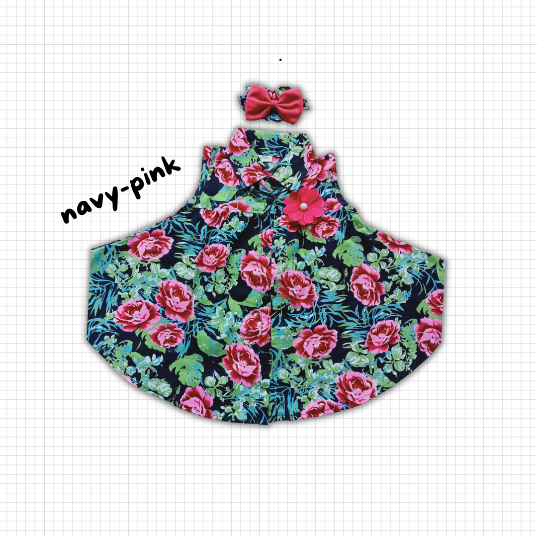 dress kelawar bayi katun baby perempuan ROSE BATWING DRESS 3-12 bulan dress bayi anak perempuan newborn free bando