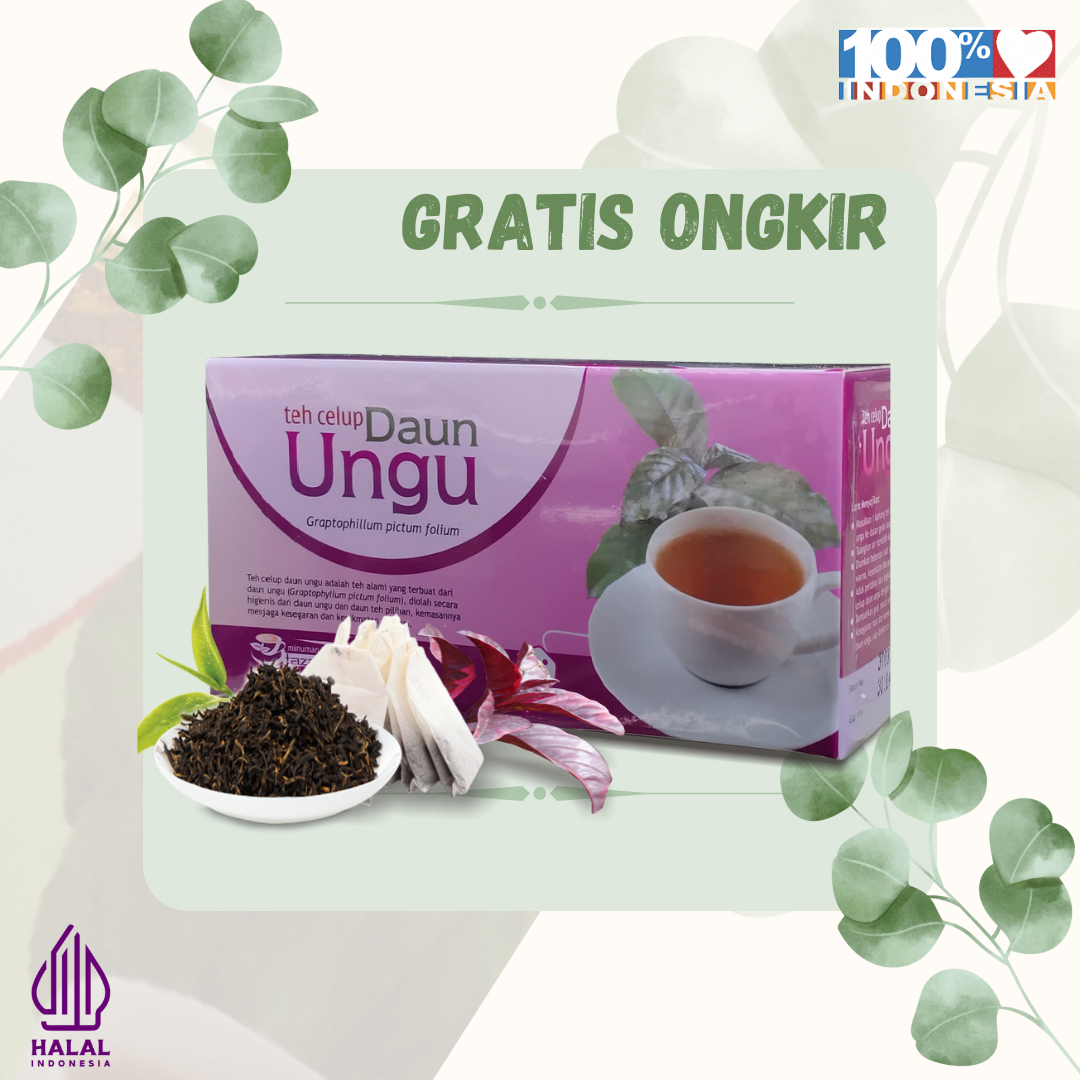 

Teh Daun Ungu Tazakka Obat herbal khasiat ampuh mengobati ambeien wasir susah buang air besar dngan teh daun ungu original