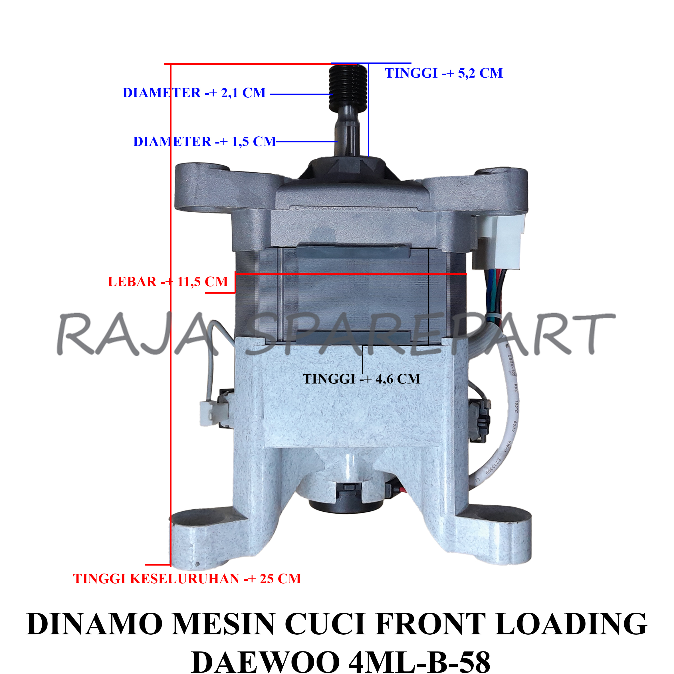 DINAMO MESIN CUCI FRONT LOADING DAEWOO 4ML-B-58