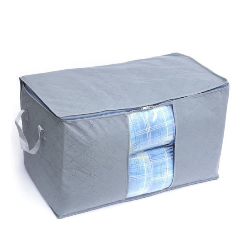 MJ88 Tempat Penyimpanan Bed Cover Bamboo  Stroage Box organizer Bag Kotak Penyimpanan Baju Selimut Dan sprey Jumbo Serbaguna / Stroage Bag /Stroage Box Colorfull Steoage Organizer Bag /Keranjang Pakaian Baju Bayi /Box Organizer Super Murah