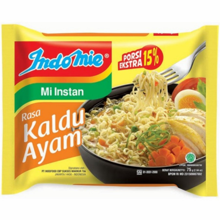 

indomie kuah mie instan rasa kaldu ayam indofood