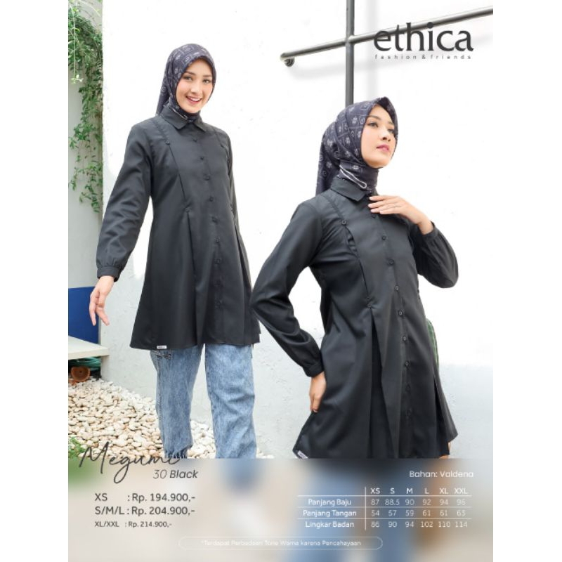 Atasan Ethica Megumi 30 Black Megumi 30 Dusty Pink