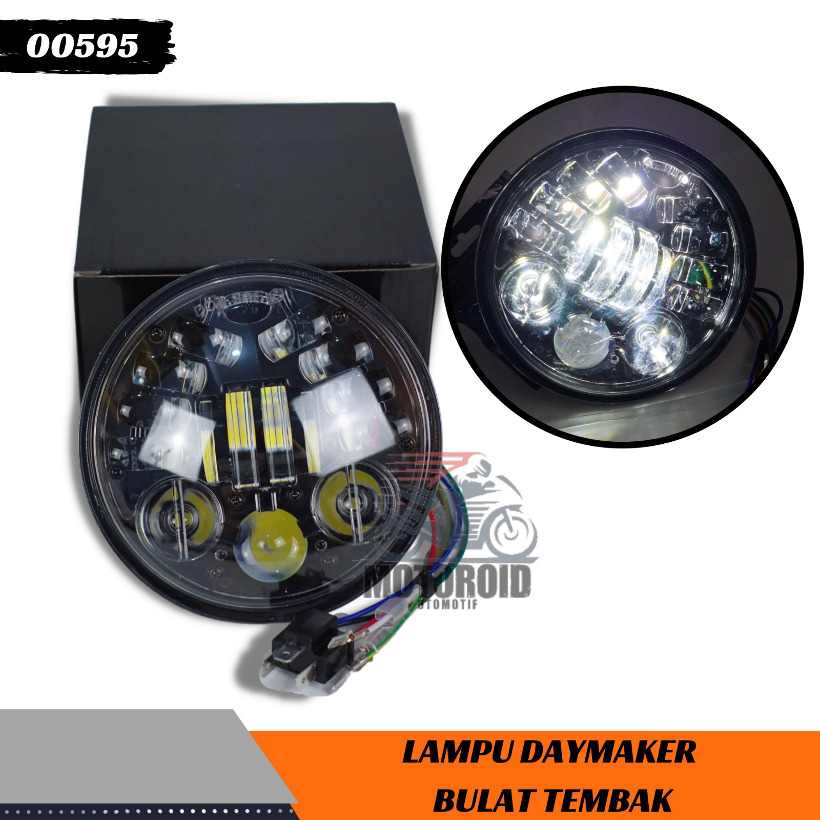 DAYMAKER 16 Mata lampu depan lampu depan daymaker 16 LED 5,7 in daymaker Custome Harley