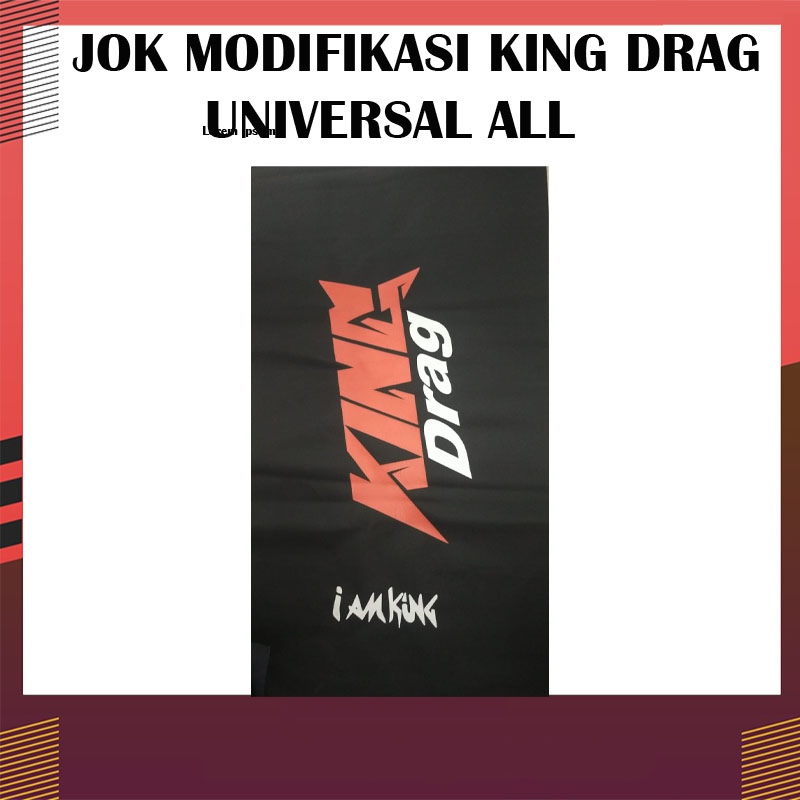 Sarung Jok Kain Jok King Drag Beat Mio Vario 125 150 Dll Lapis Jok King Drag