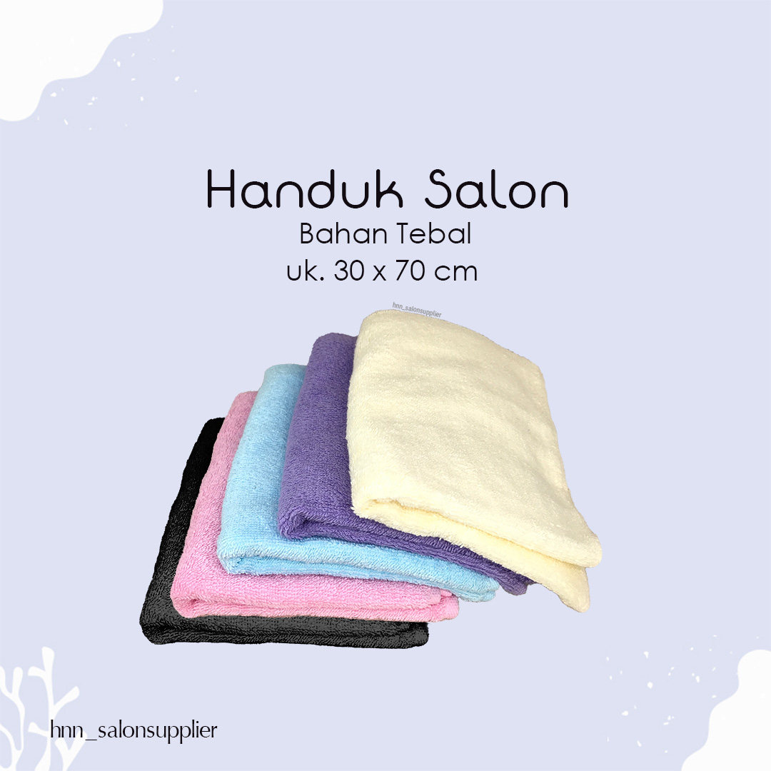 Handuk Sport Salon Barbershop Hitam Warna Warni Tebal