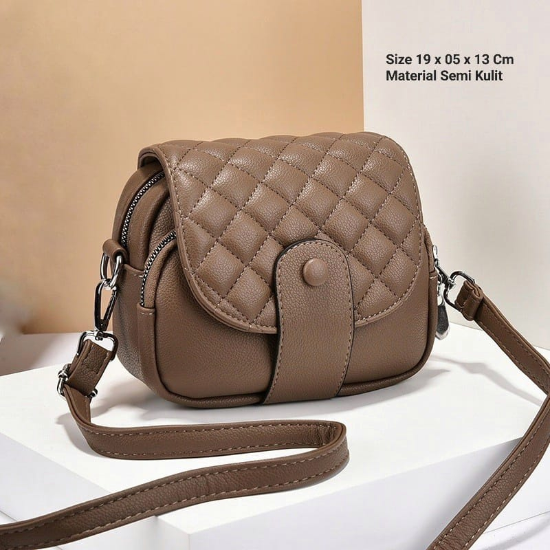 TAS SELEMPANG WANITA KOREA PESTA KULIT HITAM  IMPORT SLING BAG CEWEK MURAH FASHION REMAJA