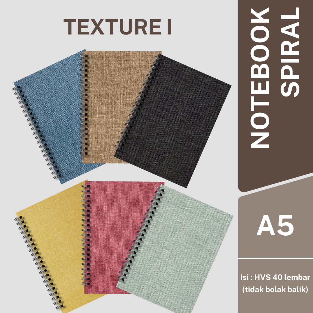 

Notebook Spiral TEXTURE Series / Sketchbook Buku Tulis Spiral