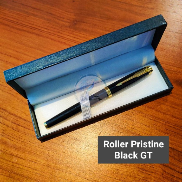

Roller Ball Metal RB Pristine Model Parker IM New. Pulpen Eksklusif - Black GT