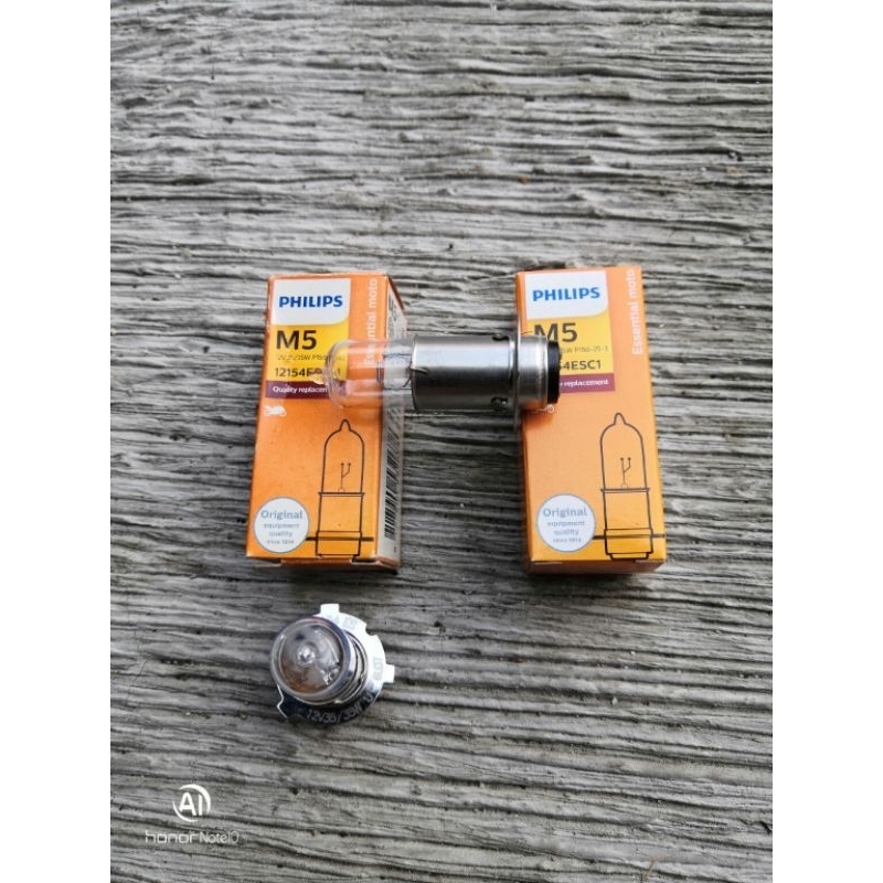 (Kaki 3) 25W 35W bohlam Lampu depan philips motor gl pro tiger scorpio verzacb 150 new supra x lama 