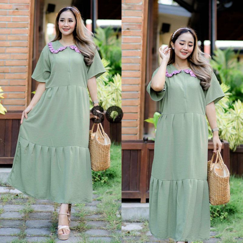 MEISYA DRESS - DRESS CRINKLE JUMBO BUSUI FIT TO XXL LD 120