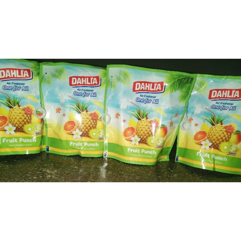 DAHLIA F601.FP/DAHLIA AIR FRESHENER FRUIT PUNCH 75 GR/PENGHARUM MOBIL/PENGHARUM AC/PENGHARUM KIPAS