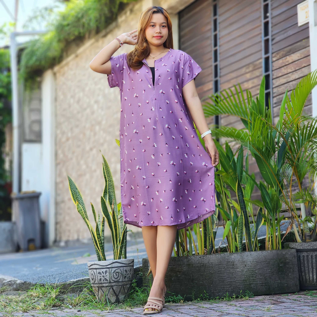 Daster Bali Jumbo Busui XXL Resleting