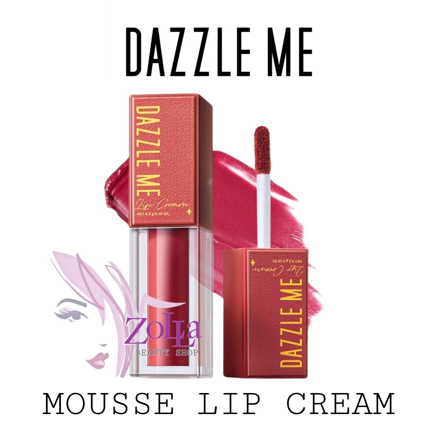 DAZZLE ME MOUSSE LIP CREAM - BPOM - LIP CREAM DAZZLE ME MURAH