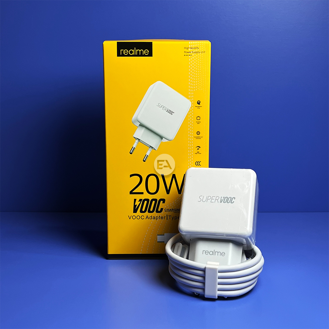 Charger Realme 20 WATT SUPERVOOC TYPE C ORIGINAL 100%