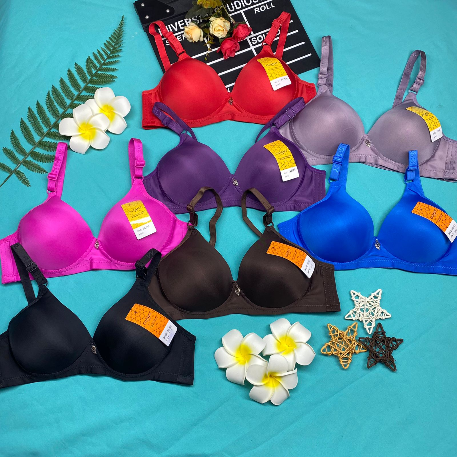 BRA/ BH WANITA 638 TIDAK ADA KAWAT, BUSA TIPIS SIZE 36-42