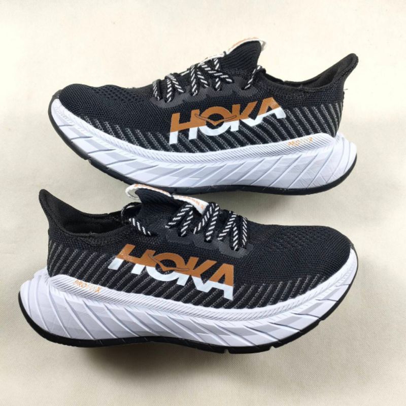 HOKA CARBON X3 BLACK WHITE GOLD
