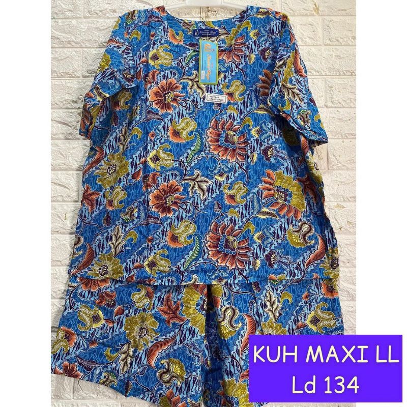 KUB MAXI LL BISA COD / Setelan Baby Doll Jumbo Kencana Ungu Asli Label biru Stellan Santai wanita Te