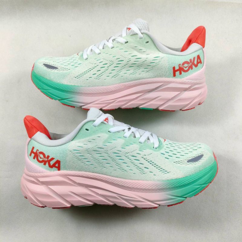 HOKA CLIFTON 8 TOSCA GREEN PINK