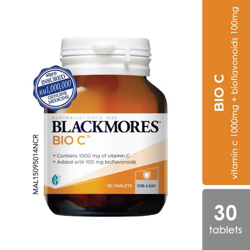 Blackmores Bio C 1000mg 30Tablet Vitamin C / Daya Tahan Tubuh Malaysia