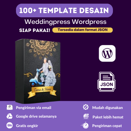 Template Undangan Pernikahan-Web Wedding Invitation Wordpress