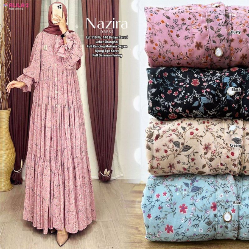 Gamis Wanita Motif Alana Dress / Nazira Dress / Giana Dress Original Alila 2 Mat Ceruti