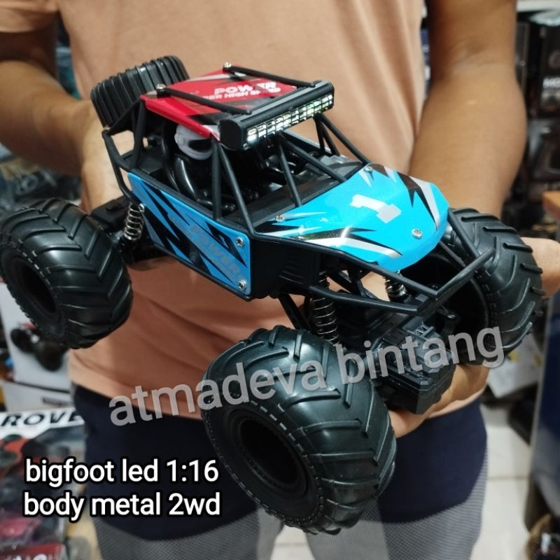 mainan mobil remote rc 4x4 mobil remote control offroad scale 1:14//race monster &amp; avanger scale 1:16  body metal alloy batre cash