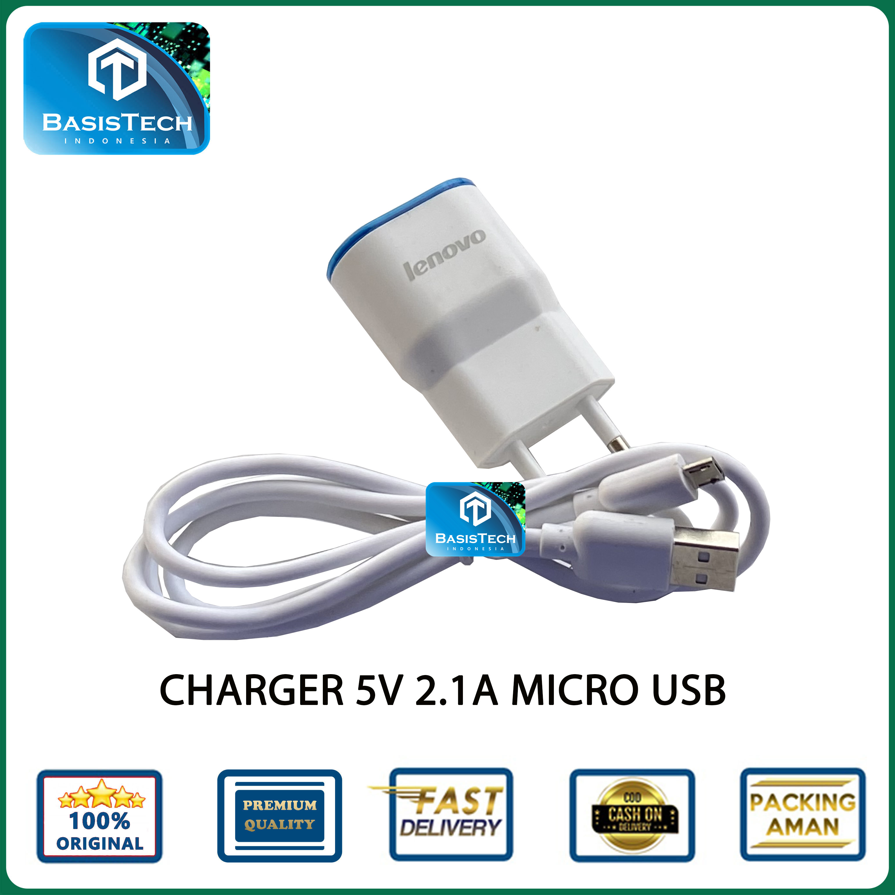 CHARGER MICRO USB V8 2.1A AUTO ID FAST CHARGING BTJ-050 ORIGINAL QUALITY