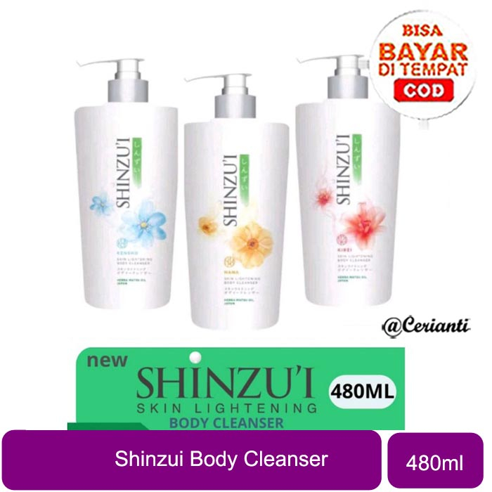 SHINZUI Body Cleanser PUMP 480ml Murah / Shinzui Body Wash Pump 480 Ml_Cerianti