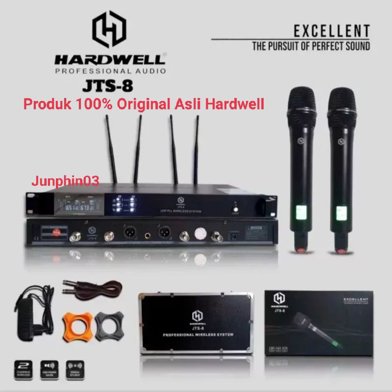 Mic wireless hardwell JTS8/JTS 8 microphone profesional