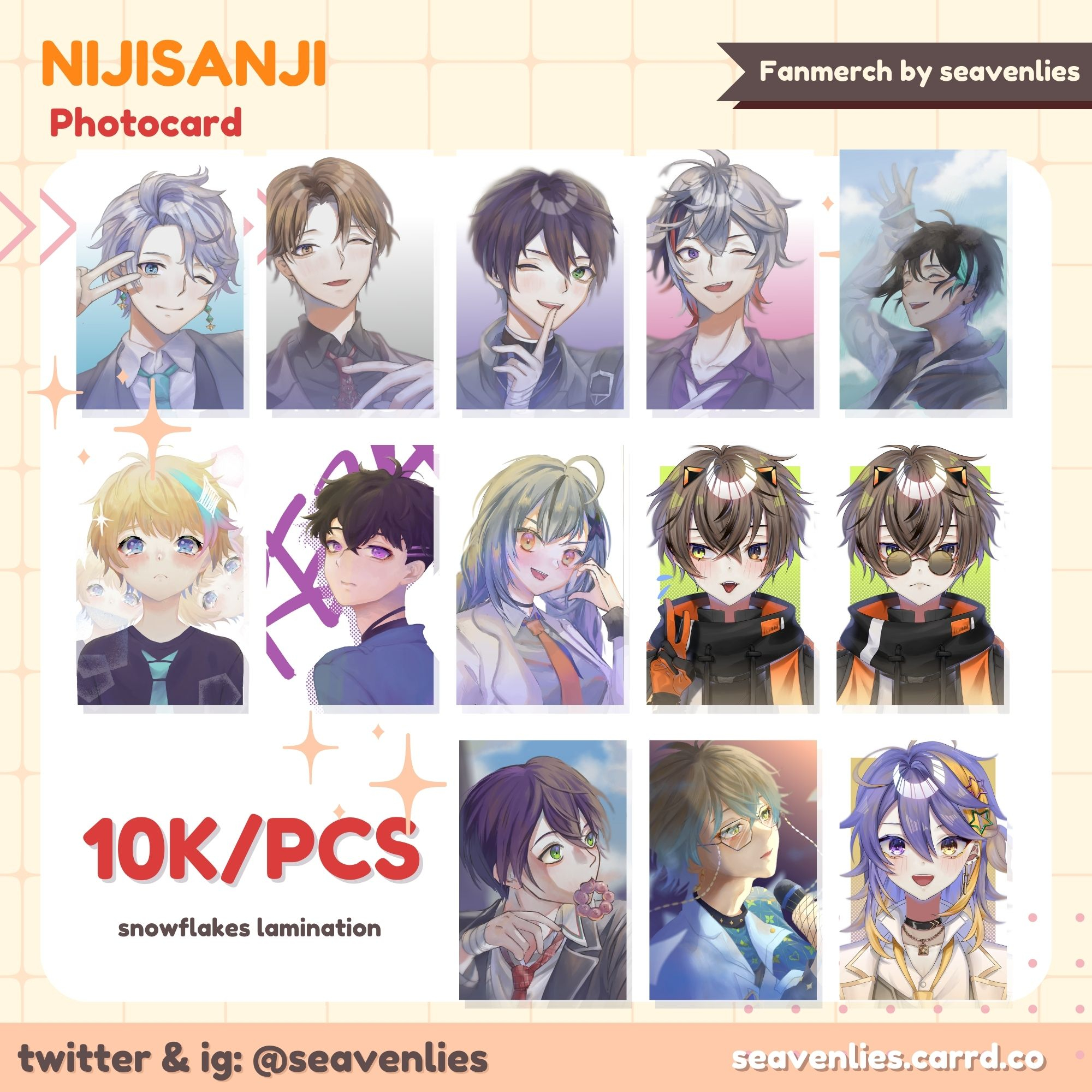 NIJISANJI Photocard Fanmerch by seavenlies