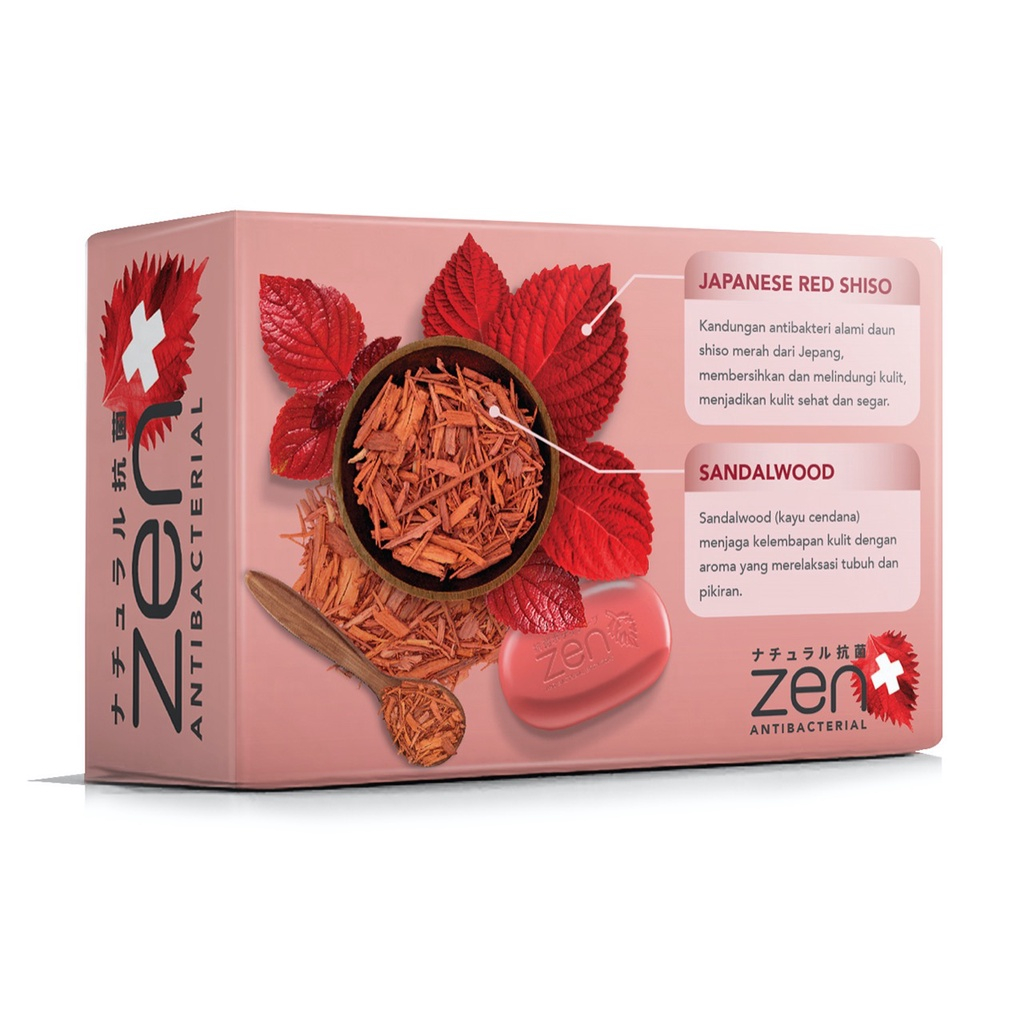 Zen Anti bacterial Bar Soap | Sabun Mandi | Sabun Kesehatan | Sabun Batang | Sabun Zen 70gr By Shinzui