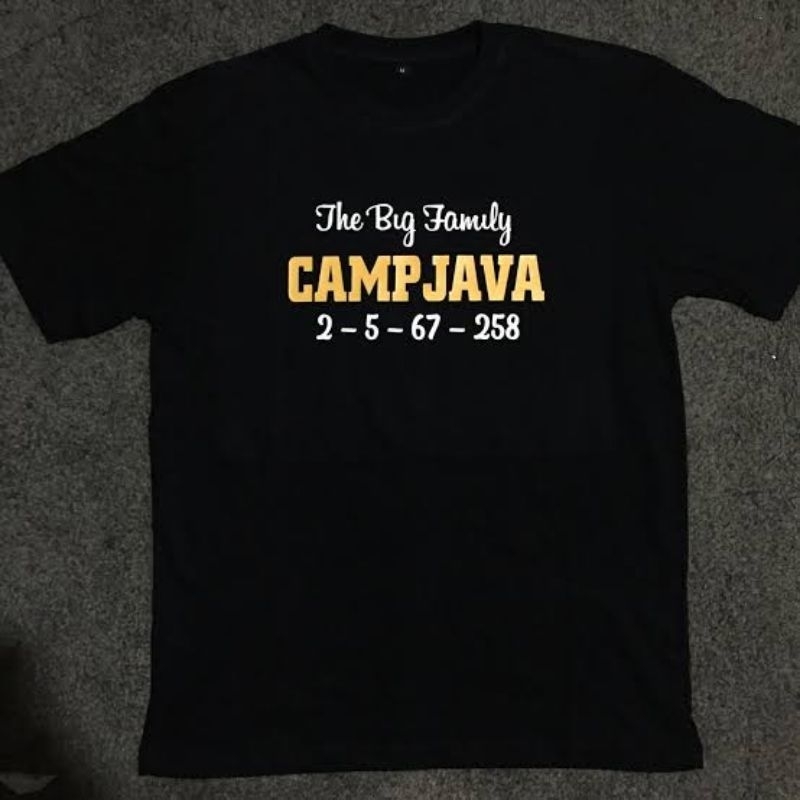 Baju Kaos The Big Family Camp Java | Stm Camp Java | Kaos Pria Wanita