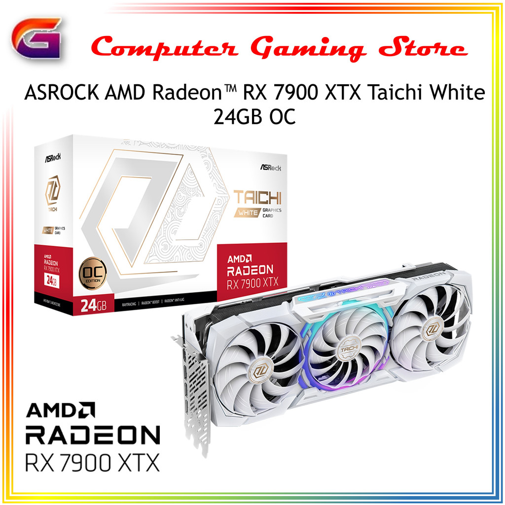 ASROCK AMD Radeon™ RX 7900 XTX Taichi White 24GB OC