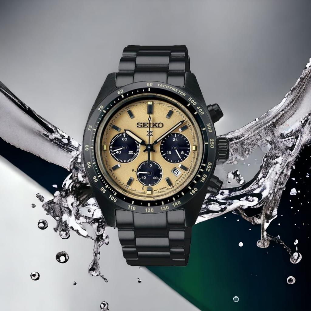 COD Jam Tangan Pria Seiko Sport Strap Rantai Body Bulat Chrono Tanggal Aktif