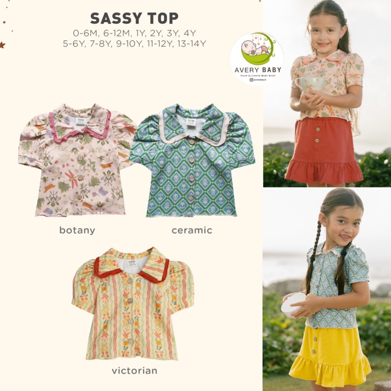 BOHOPANNA SASSY TOP / GIRLS TOP/ ATASAN ANAK