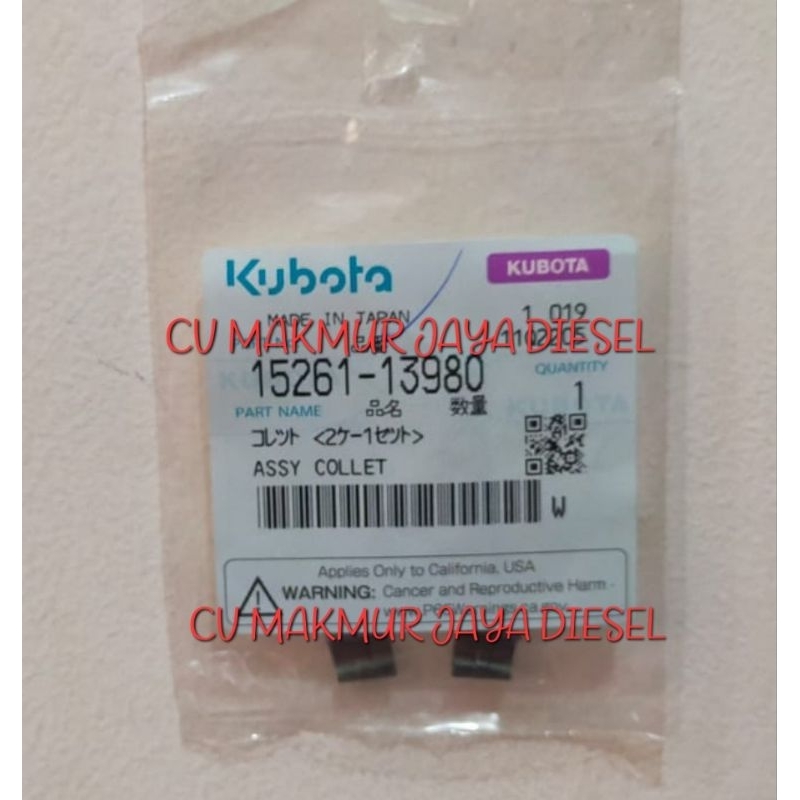 Cotter Valve/Kuku Klep D1105 15261-13980 Kubota