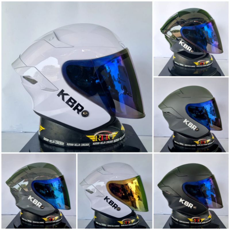 Helm TT COURSE HALF FACE  KBR KAIRO visor iridium blue