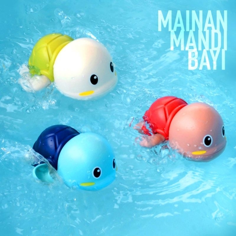 mainan mandi kura kura berenang / mainan anak bayi