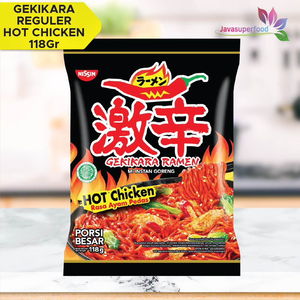 

NISSIN Gekikara Ramen Besar Hot Chicken 118 Gr -Mie Instant Goreng (SBY)