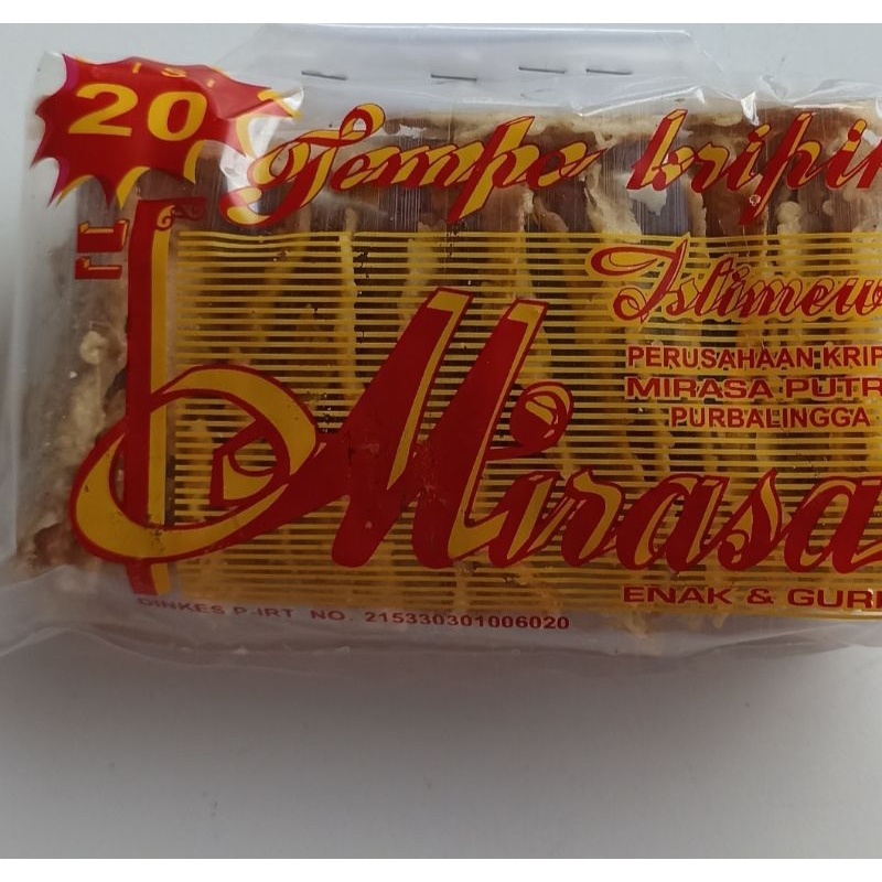 

Tempe kripik MIRASA / keripik tempe