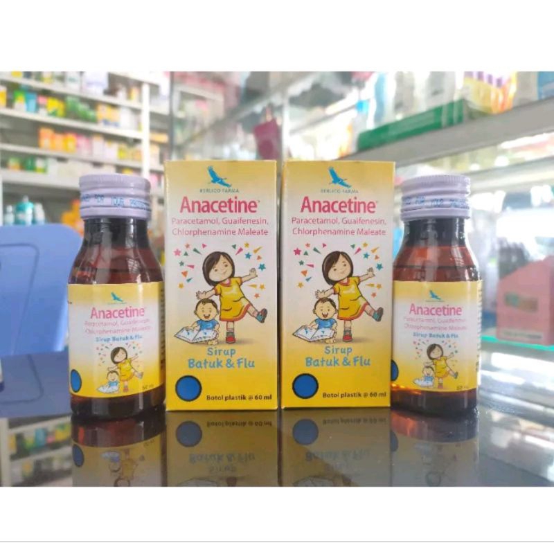 ANACETINE Sirup Obat Batuk Flu Demam Anak