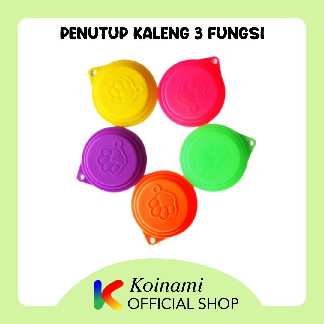 PENUTUP KALENG 3 FUNGSI  / PENUTUP MAKANAN KALENG / TUTUP KALENG makanan kucing