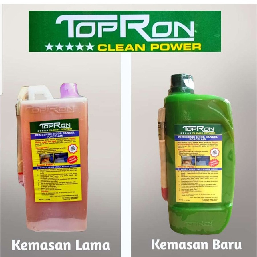 Original Topron Pembersih Kerak Lantai Dinding Porselin Keramik Kamar Mandi (Free Bubble)