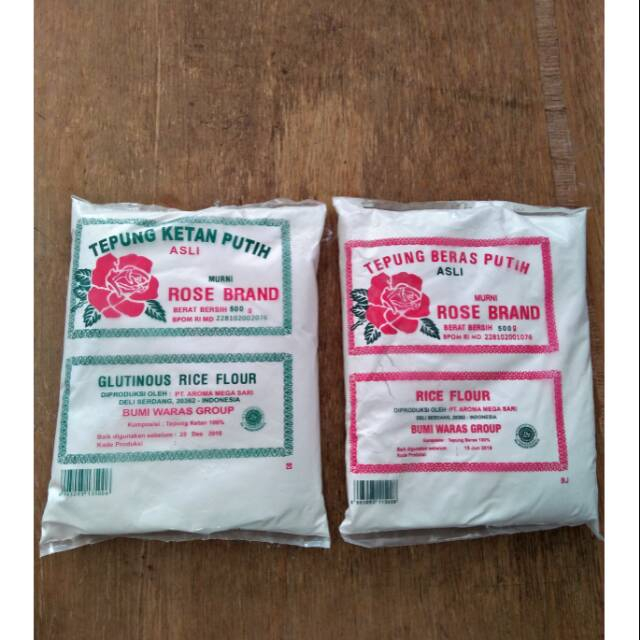 

Tepung Ketan I Tepung Beras Putih Cap Murni Rose Brand 500gr Berkualitas 100%