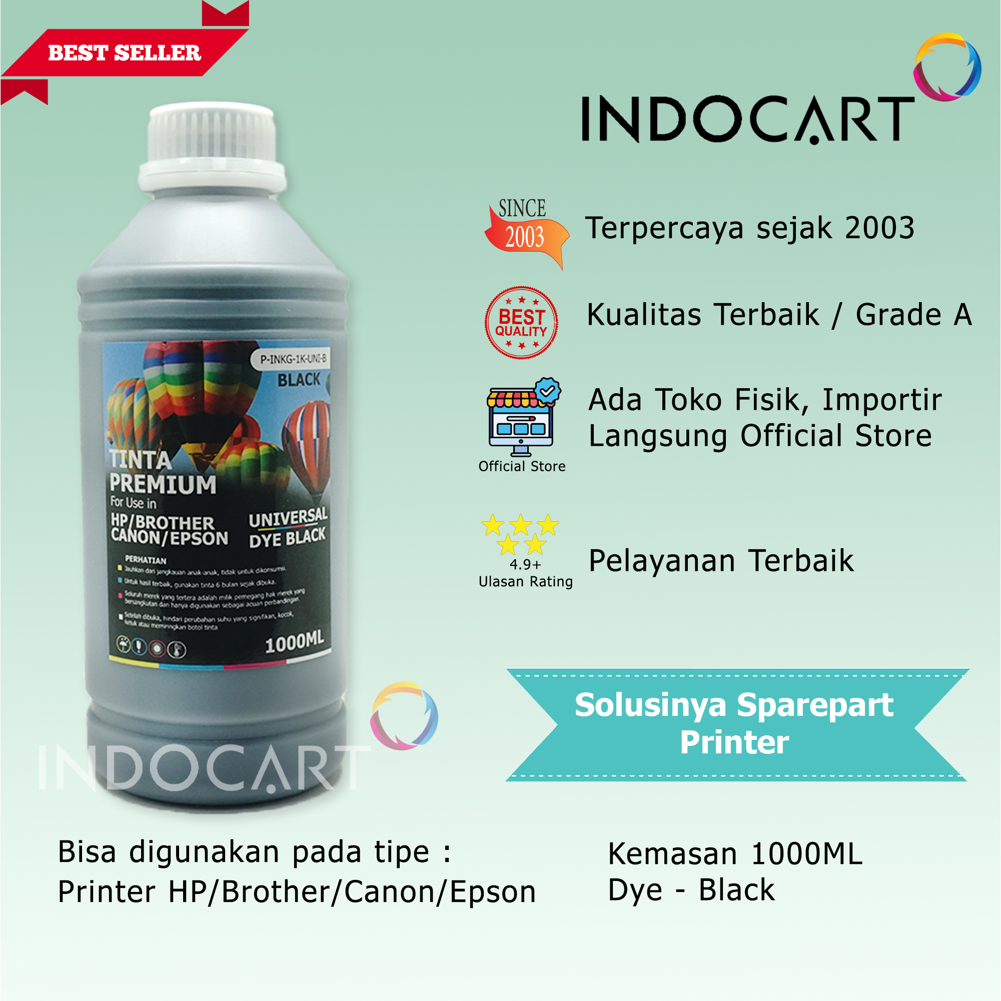 Tinta Premium Printer Epson L4150 L4160 L6160 L6170 L6190-1kg