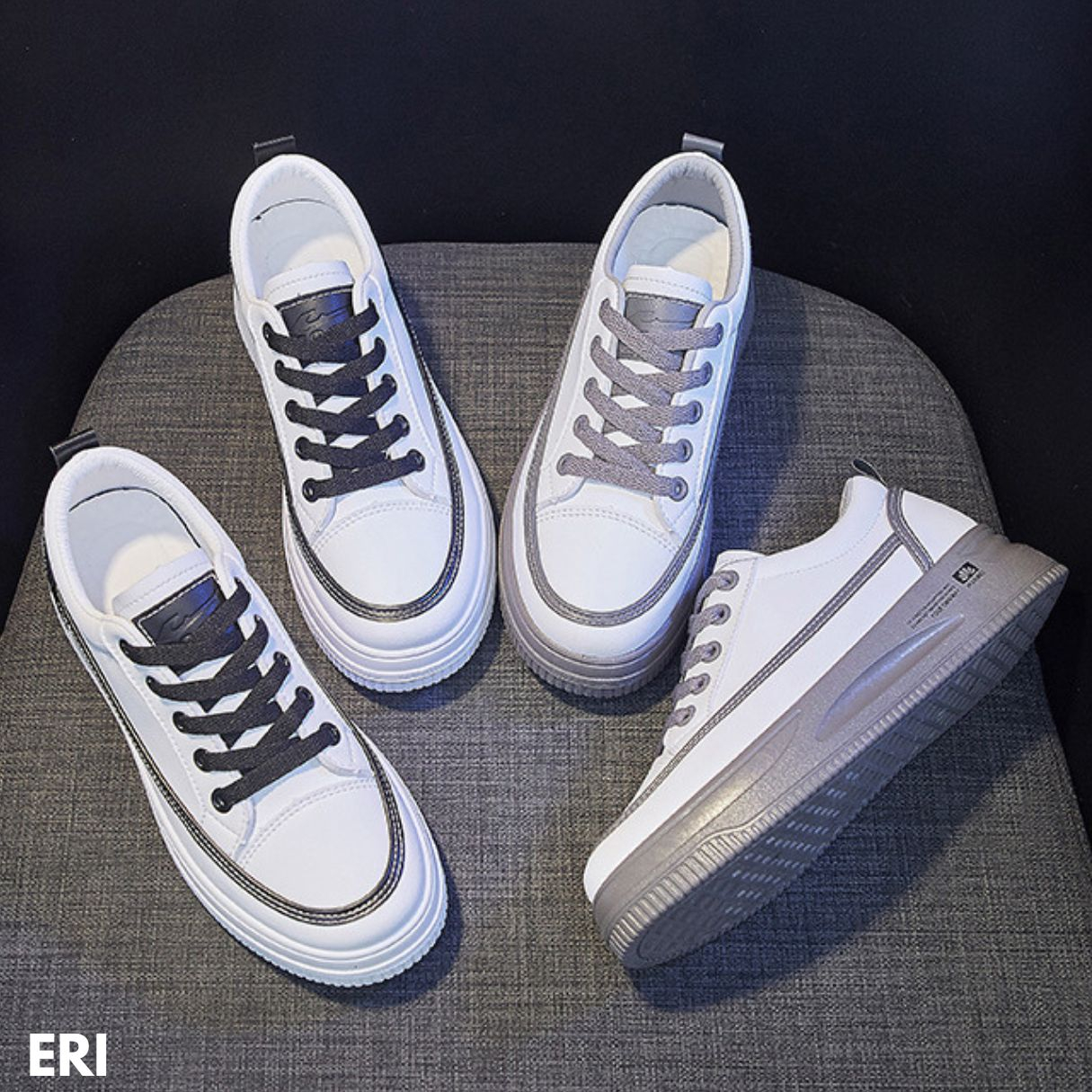 SEPATU SNEAKERS WANITA LOW CUT STYLE TERBARU MASA KINI CLASSIC PU IMPORT ERI