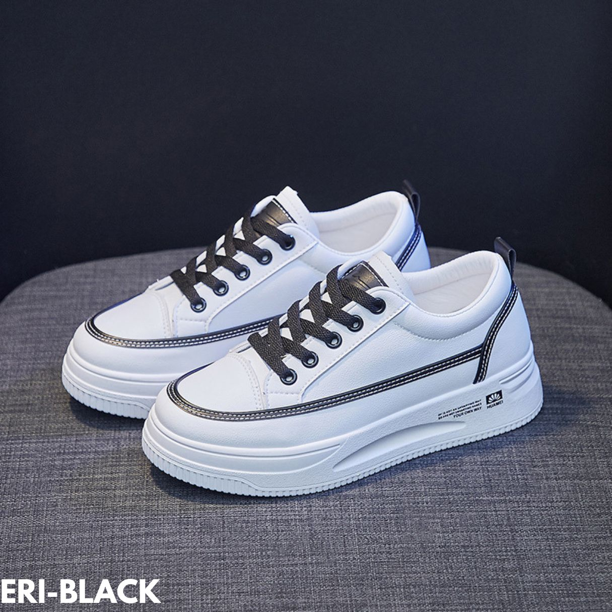 SEPATU SNEAKERS WANITA LOW CUT STYLE TERBARU MASA KINI CLASSIC PU IMPORT ERI