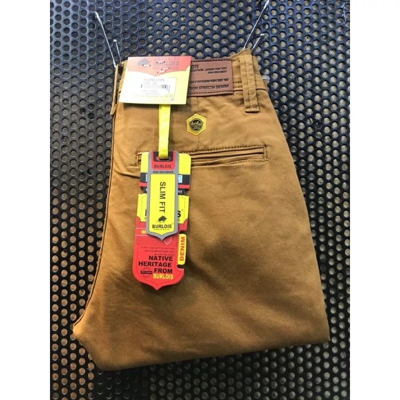 Burlois CELANA CHINO BURLOIS CELANA PANJANG CHINO CELANA CHINO BURLOIS MUSTARD DISTRO