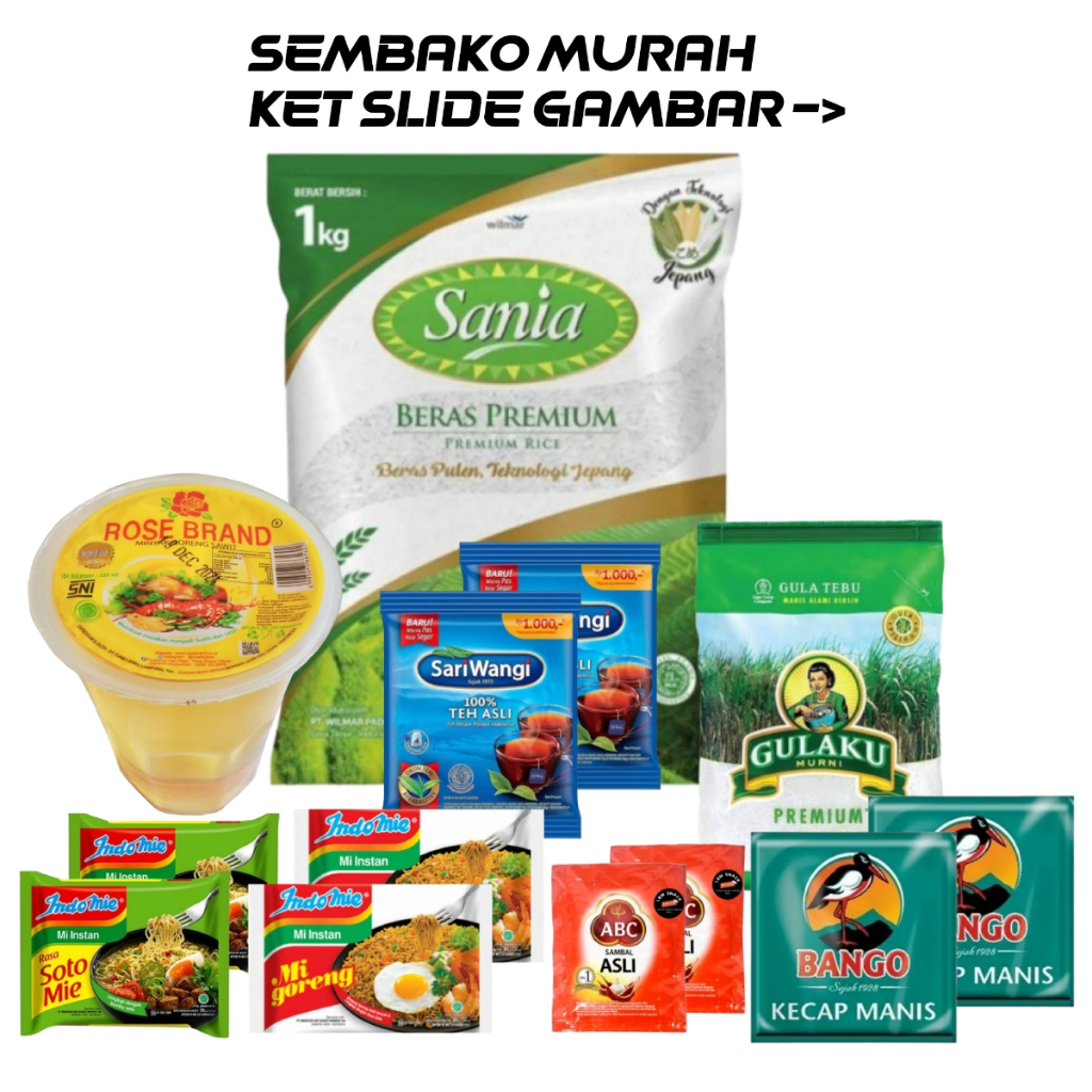 [ PROMO  SEMBAKO LENGKAP ] PAKET SEMBAKO MURAH / PAKET SEMBAKO LENGKAP / SEMBAKO MURAH BAHAN POKOK L