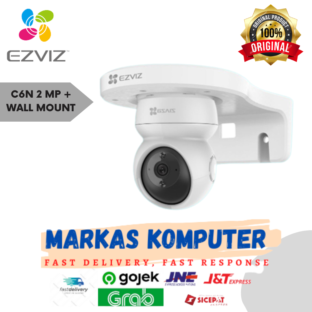 EZVIZ C6N 1080P Bundle Wall Mount - Smart Wifi &amp; port RJ45 Pan &amp; Tilt